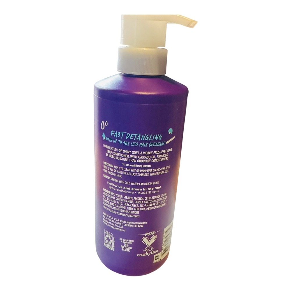 Aussie 3 Minute Miracle Moist Detangling Deep Conditioner 16 fl oz - Picture 2 of 3